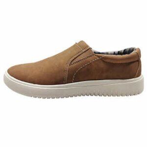 IZOD Men's Jackson Slip-On Memory Foam Shoes Brown 8 NWT